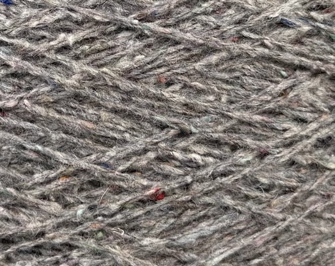 The Royal Collection Tweed Nm 2/6000 aus Kaschmir, Wolle und Seide col. Grau Mélange